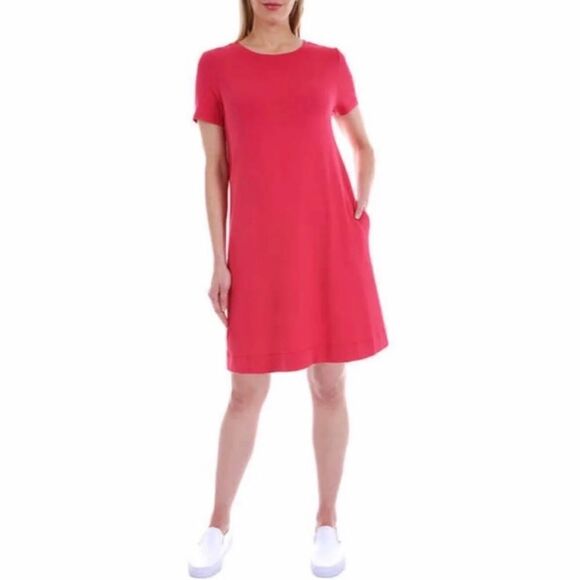 NWT Ellen Tracy Red A-Line Dress Sz S - Picture 1 of 10